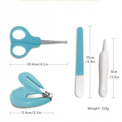 Baby Grooming Nail Cutter Kit for new born with Scissors/Baby Nail Clipper Safety Cutter & Manicure Pedicure Care Kit for infant and toddler