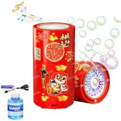 Automatic Bubble Machine, Fireworks Bubble Machine Toys, Electric Bubble Maker Toys with Light & Music, for Indoor Outdoor Birthday Party