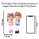 4 pcs Polyresin Lifestyle Lovely Miniature Family Couple Set Hanging Legs Showpiece, Cute Boy and Girl Toy Statue figurines Decorative for Gifting, Home Decor, Living Room, Table Decoration