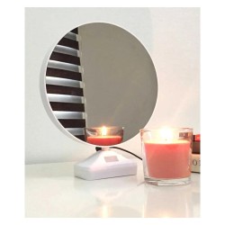 Led Magic Mirror Photo Frame With Charging Cable, Can be Customised Personalised for loved ones for any occasion (Round)