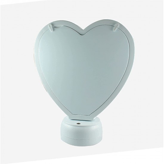 Heart Shaped Led Magic Mirror Photo Frame with Charging Cable,Can be Customise/Personalised for Loved Ones on Any Occasion