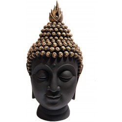 Resin Lord Gautam Buddha Head Idol Face Statue Decorative Showpiece Divine Murti for Home Decor