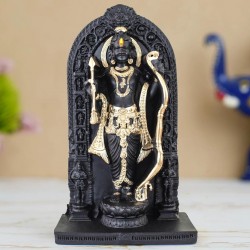 Polyresin 3D Ram Lala Ayodhya Murti Resin for Mandir, Home Decor, Divine Gifts (4 INCH}