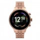 Gen 8 Pro Rose-Gold Diamond Edition Stainless-Steel Women Bluetooth Calling/Sleep Monitor/Sedentary Reminder/Gift Smartwatch with Wireless Charging and Amoled Display