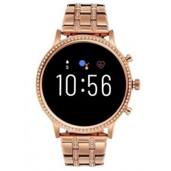 Gen 9 Diamond Strap HD Display 2 Straps BT Calling Smartwatch with Rose Gold & Purple Strap for Womens with ON/Off Logo